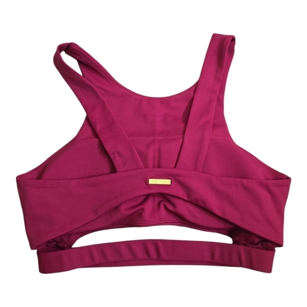 Cleo Harper Coco Bralet Jubilee XS US 4  Dark Pink Cutout Back - Picture 5 of 6